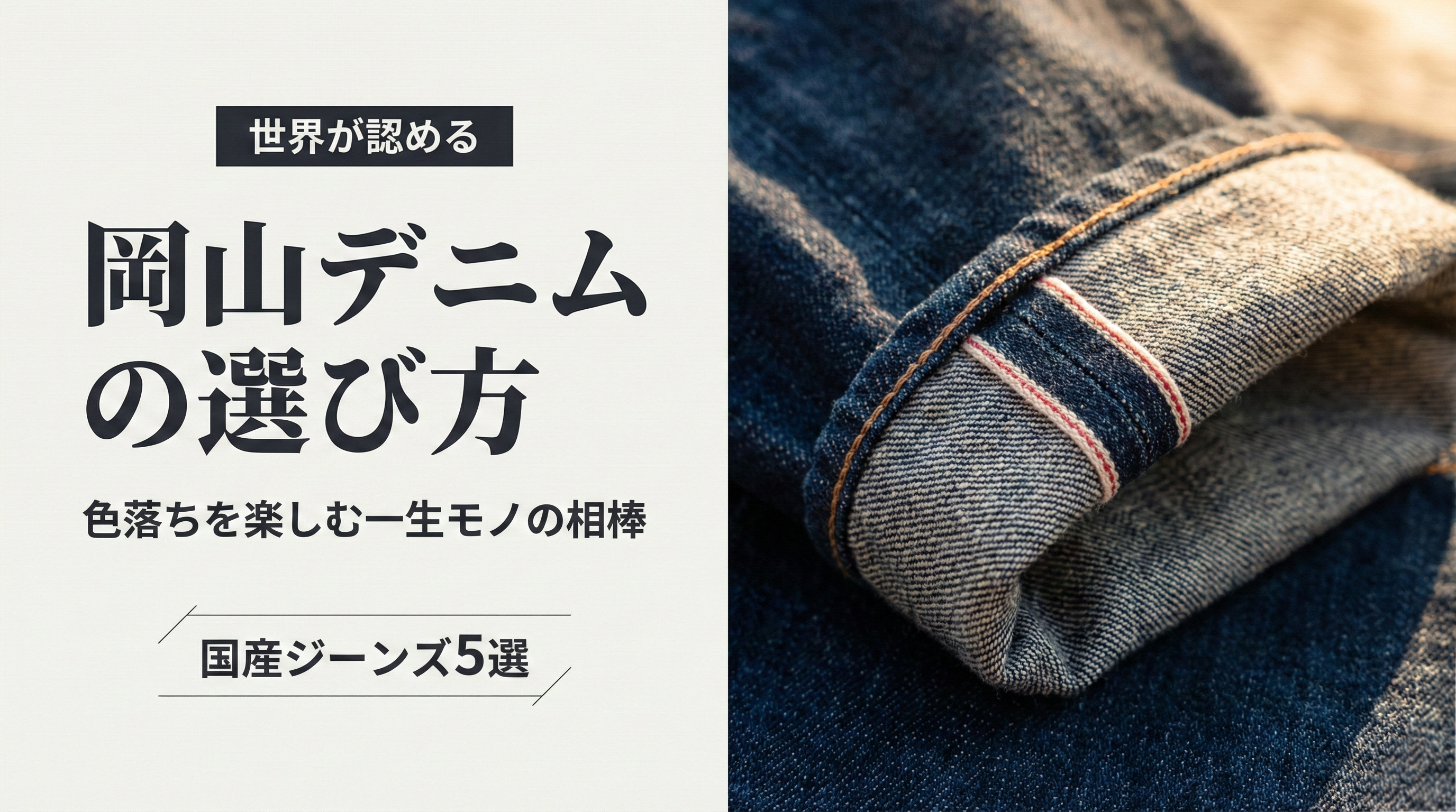 Japanese selvedge denim guide