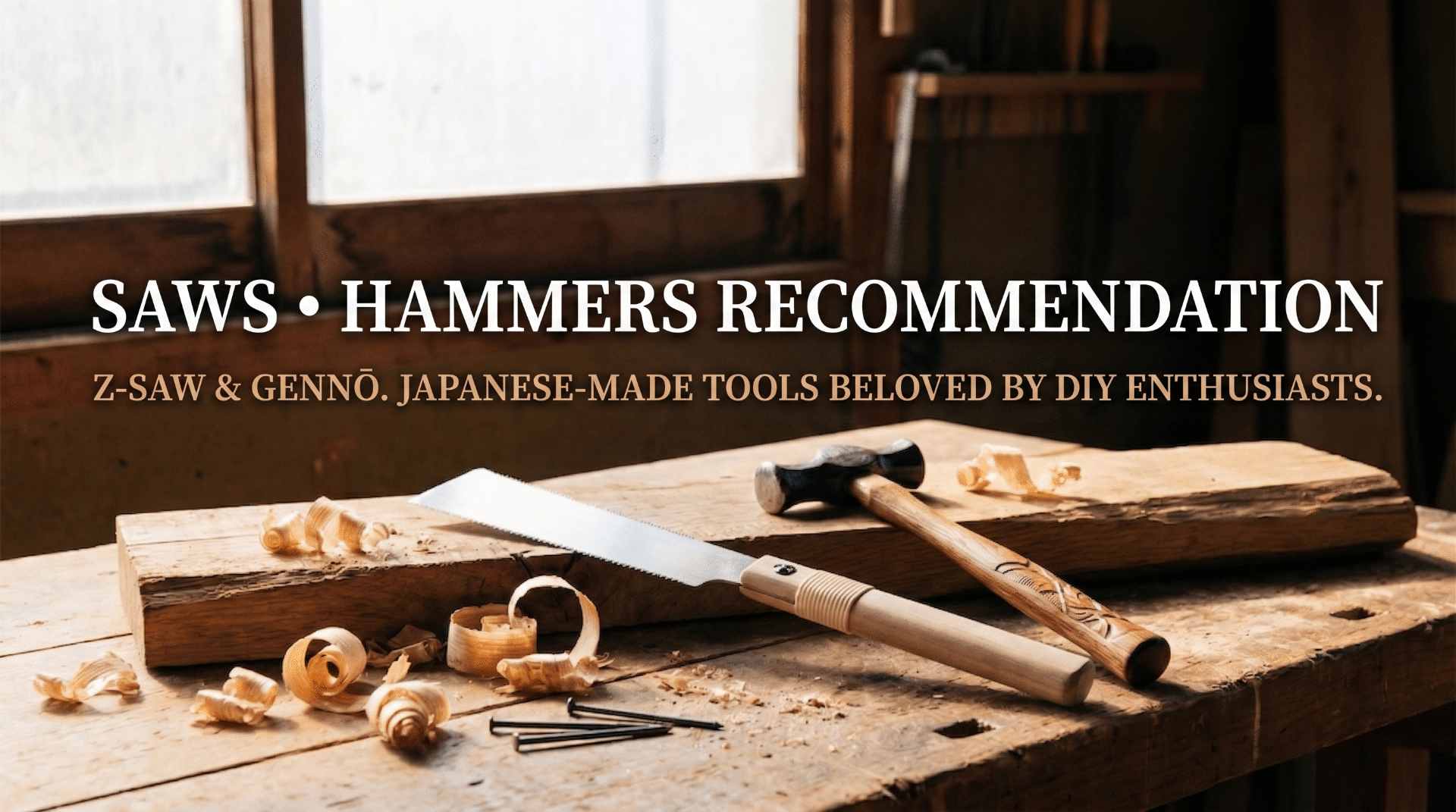 Japanese saw and hammer guide