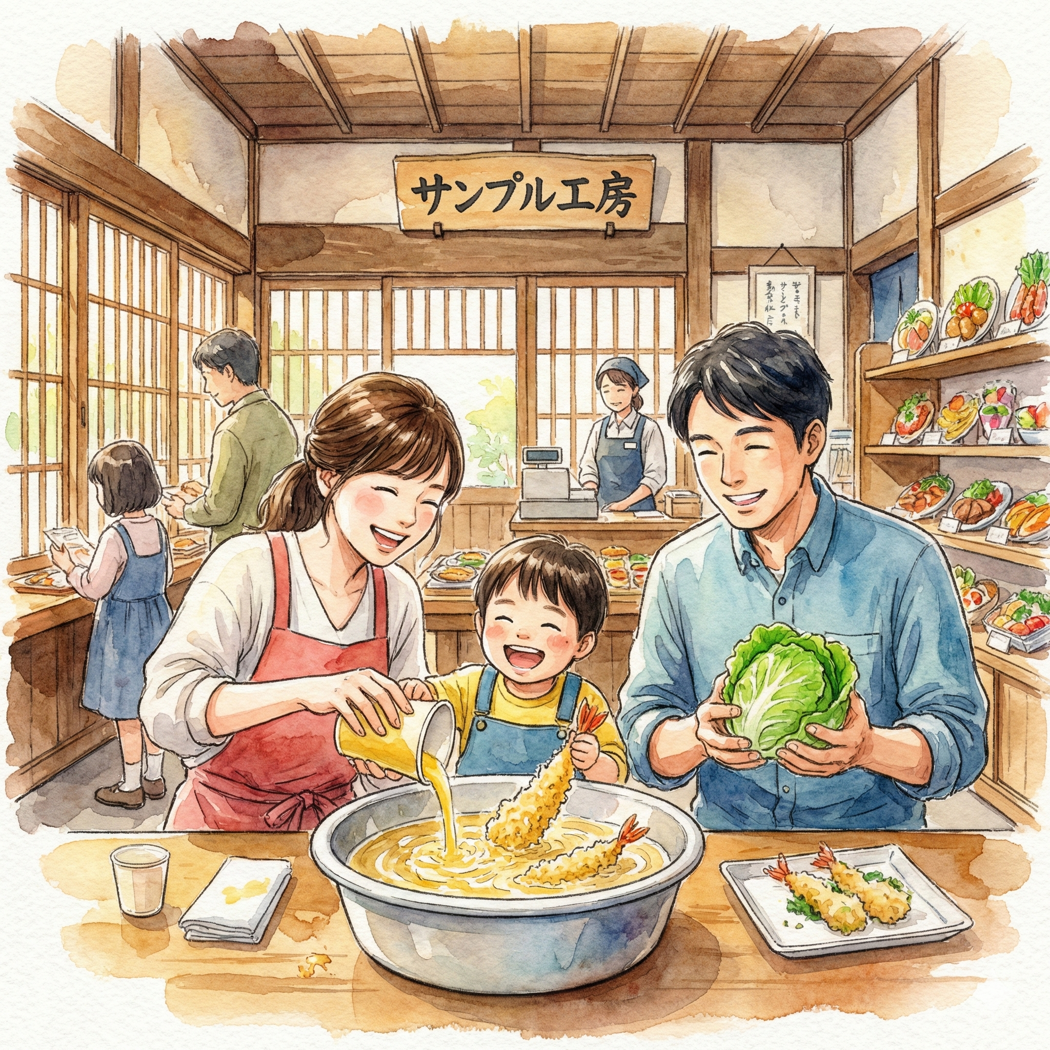 The food sample making experience at Sampuru Kobo's main store, housed in a renovated 150-year-old traditional townhouse