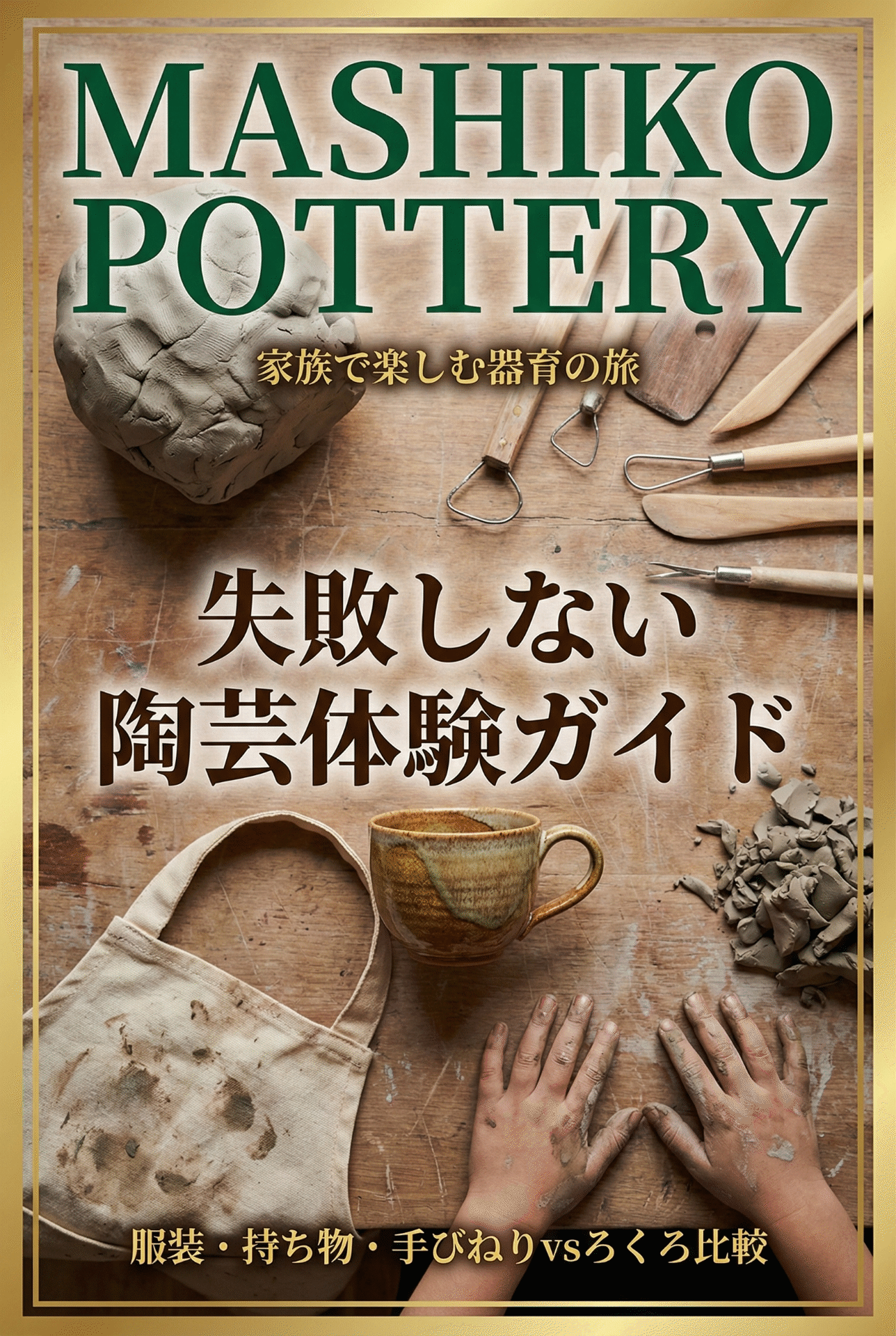 A family enjoying the pottery experience together