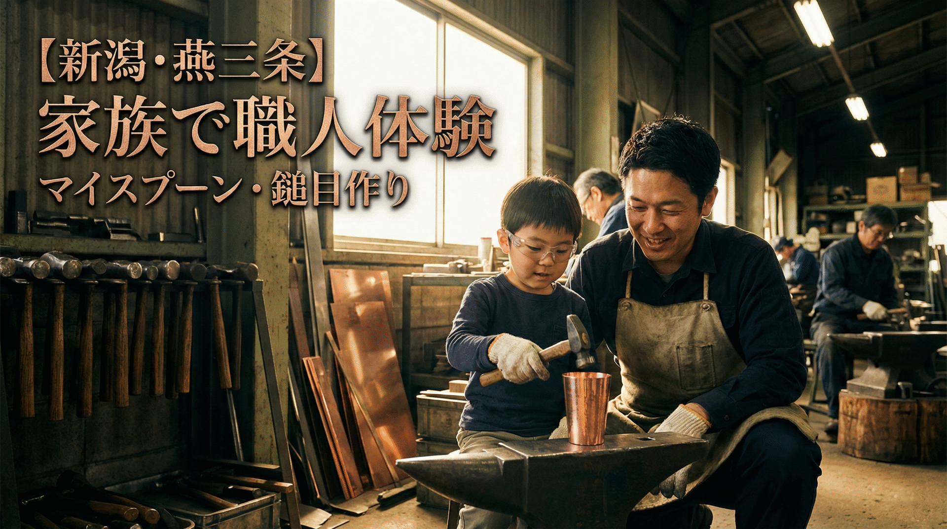 Tsubame-Sanjo craft experience: make your own spoon and hammered metalwork