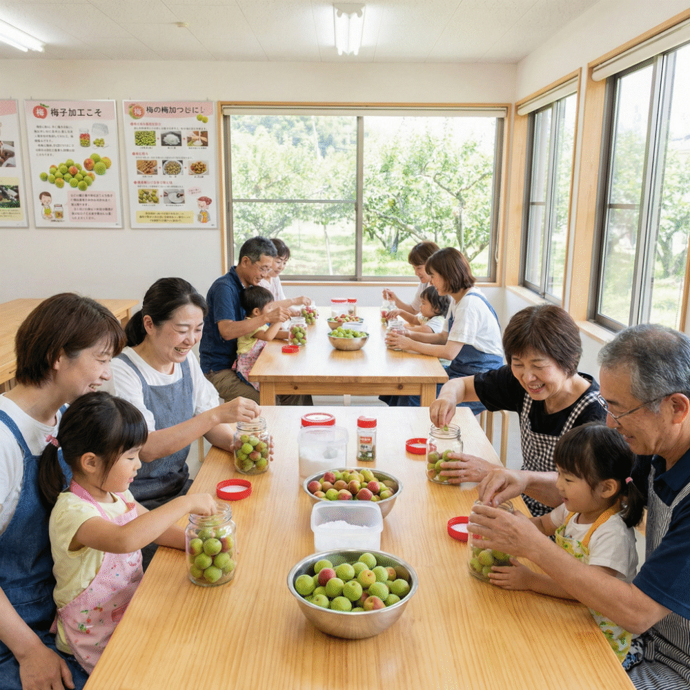 The bright and enjoyable ume juice and umeboshi making experience at Kishu Umeboshi-kan