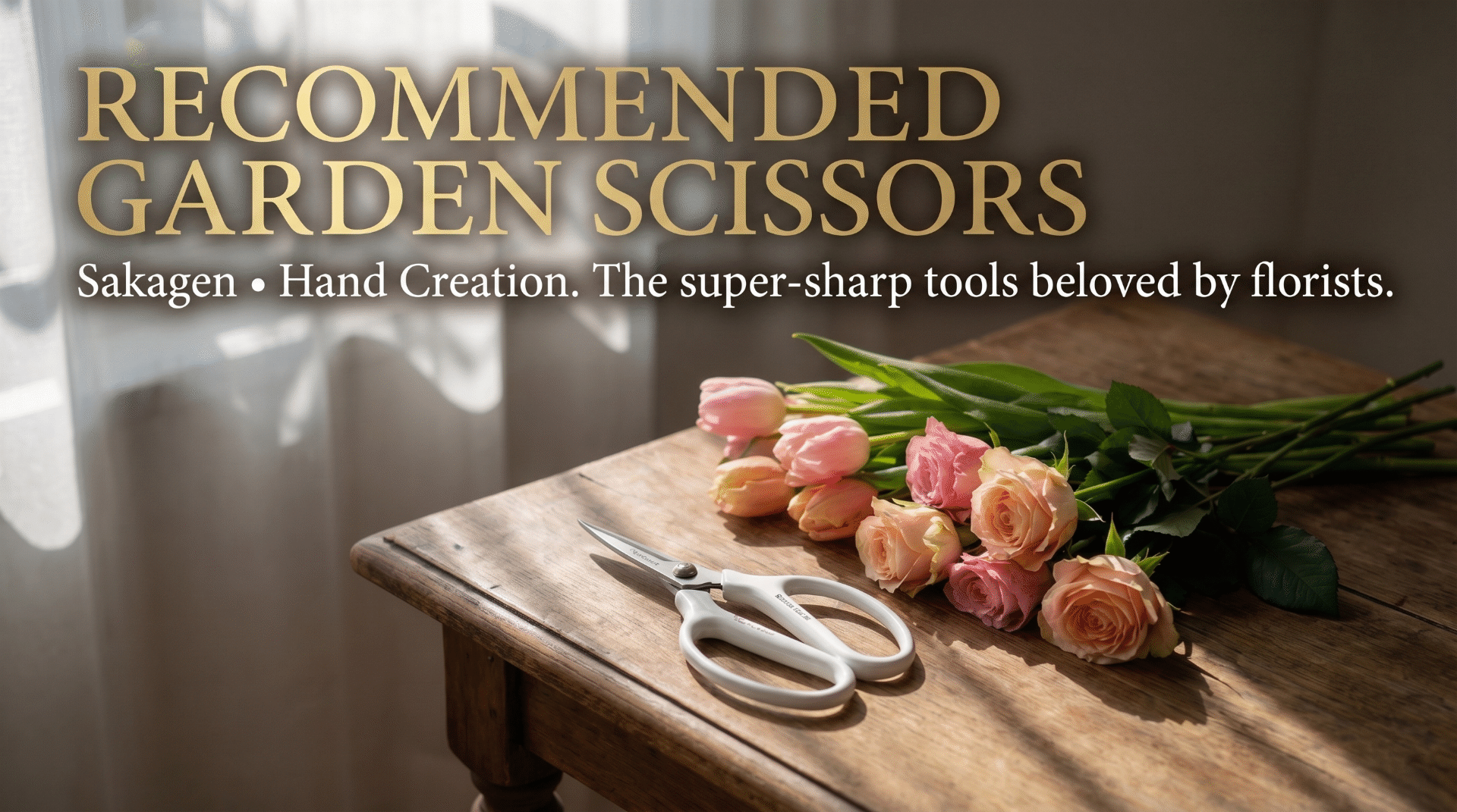 Japanese garden scissors guide