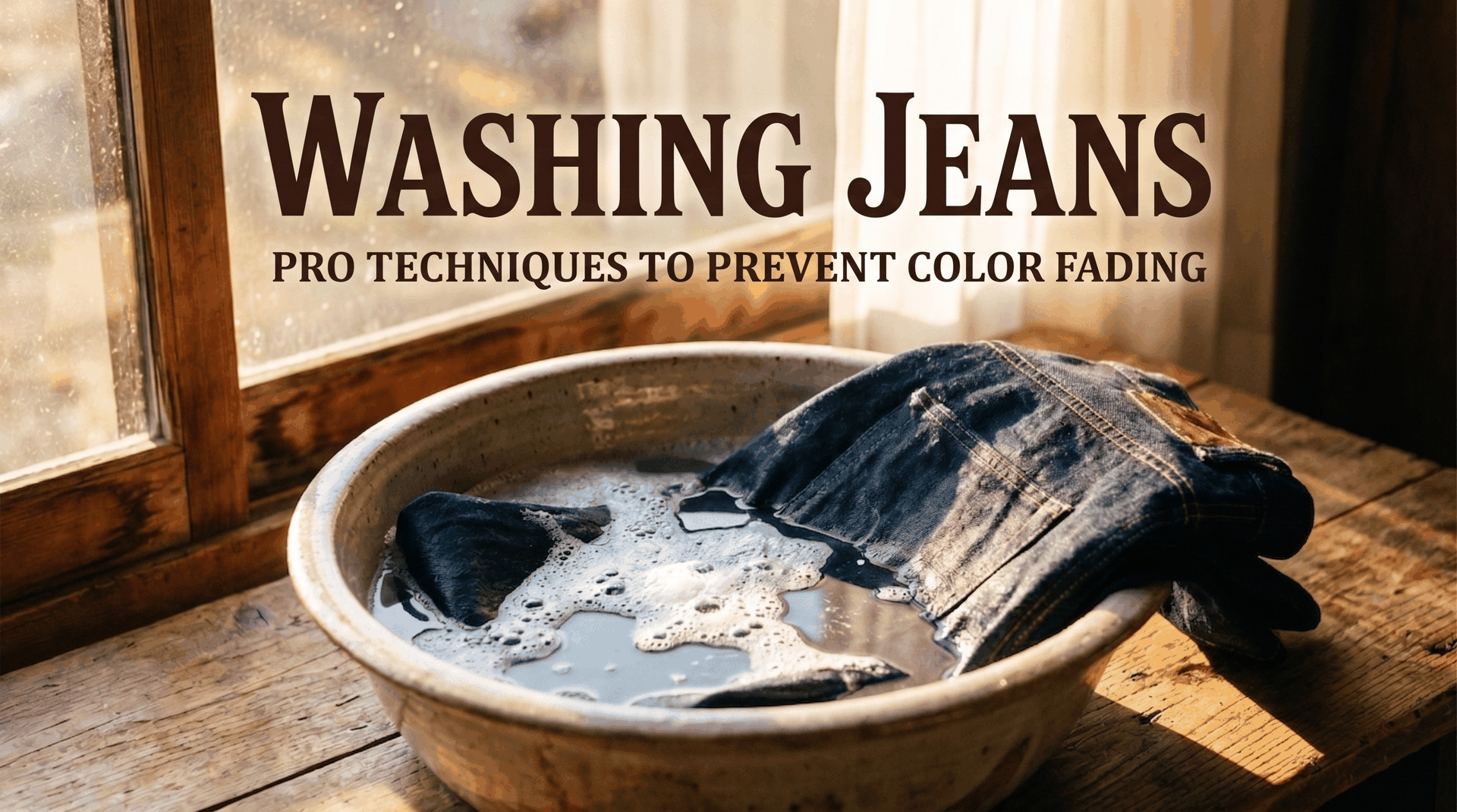 Guide to washing jeans properly