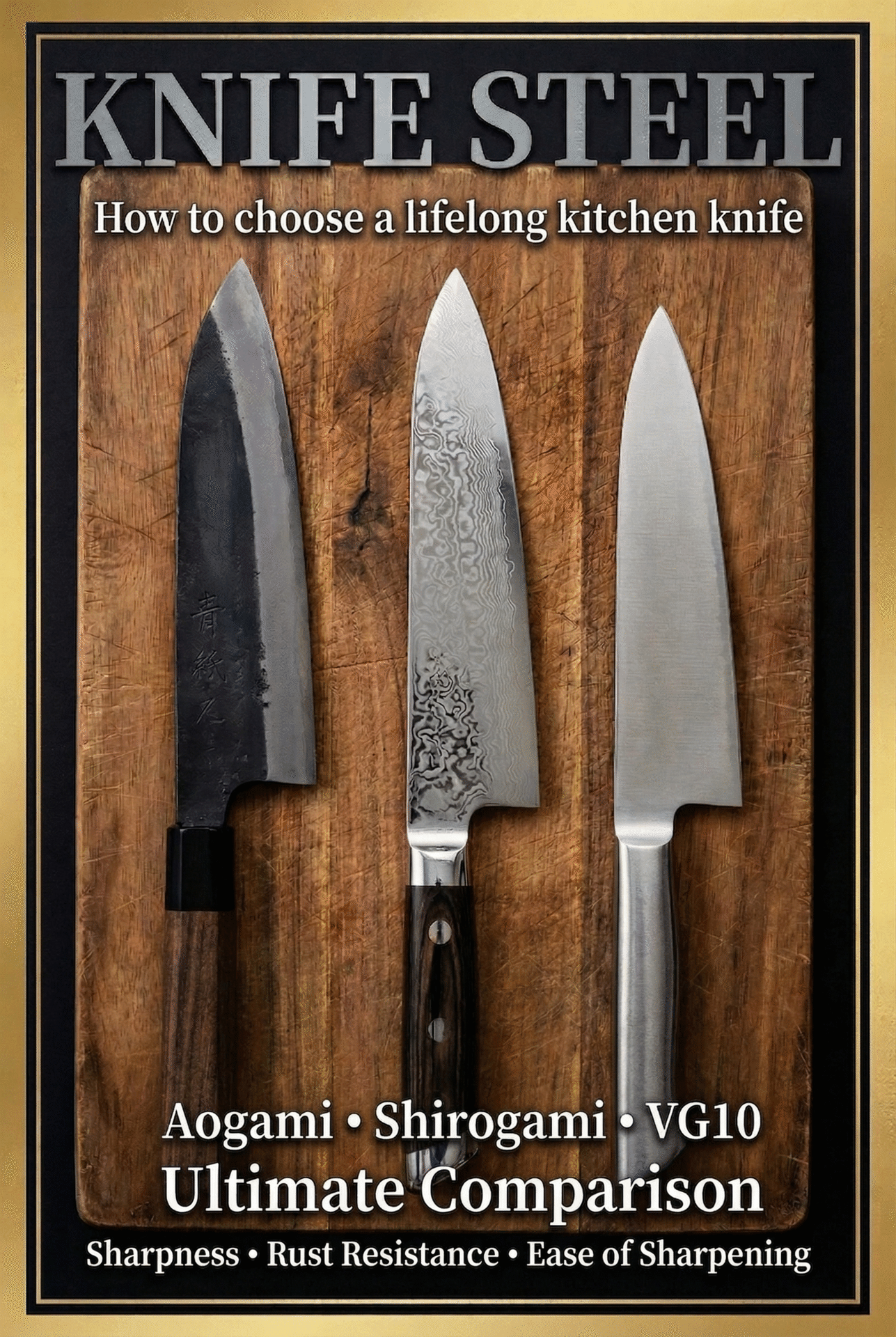 Japanese knife steel guide article thumbnail