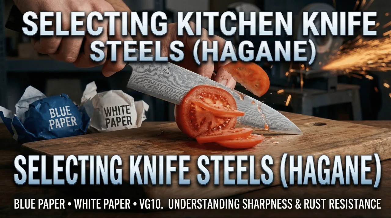 Japanese knife steel guide VG10 SG2 carbon steel comparison