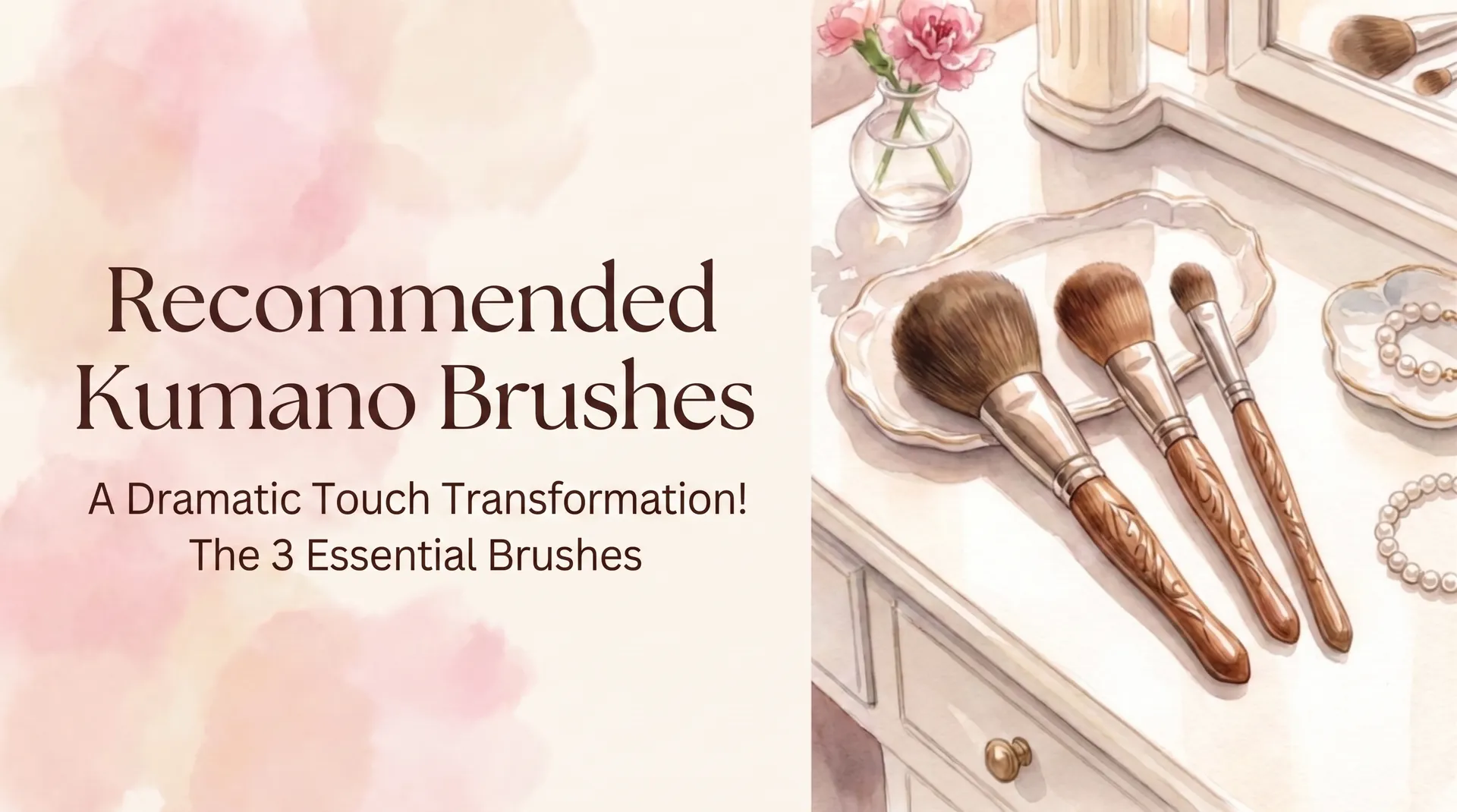 Kumano makeup brush guide