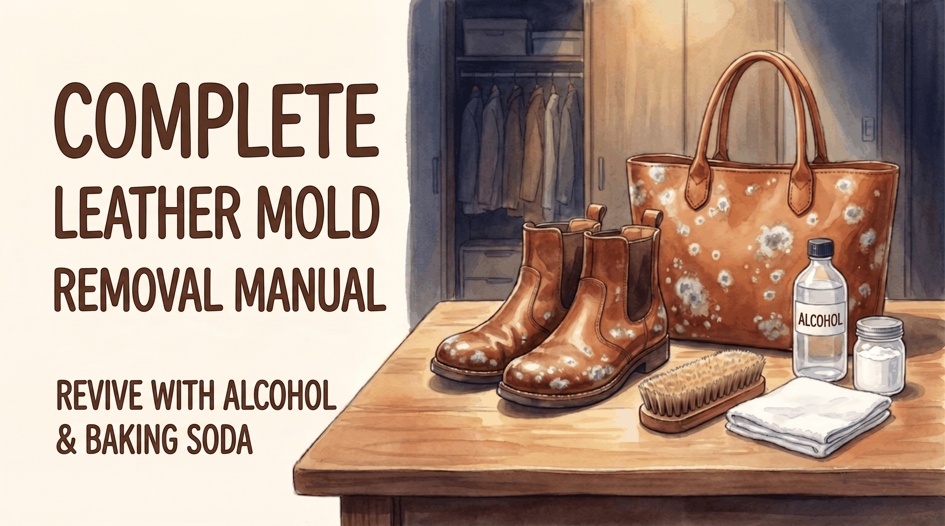 How to remove mold from leather shoes and bags