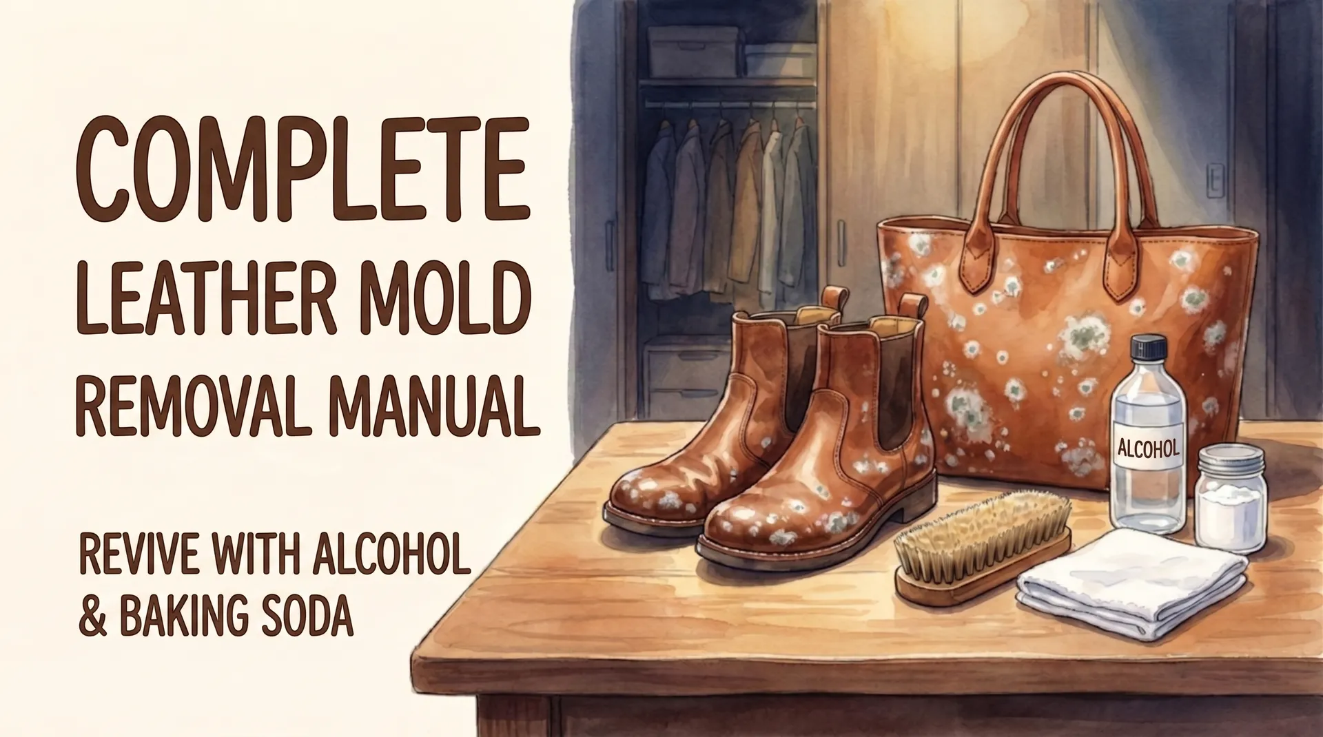 How to remove mold from leather shoes and bags