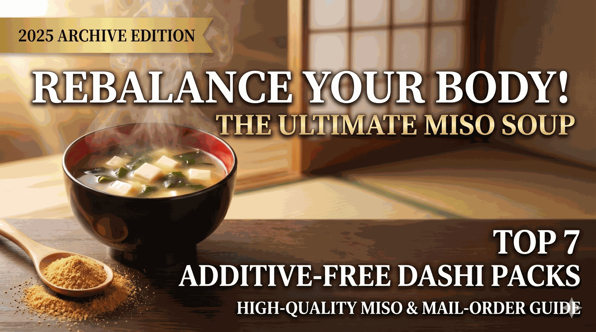 Miso and dashi guide