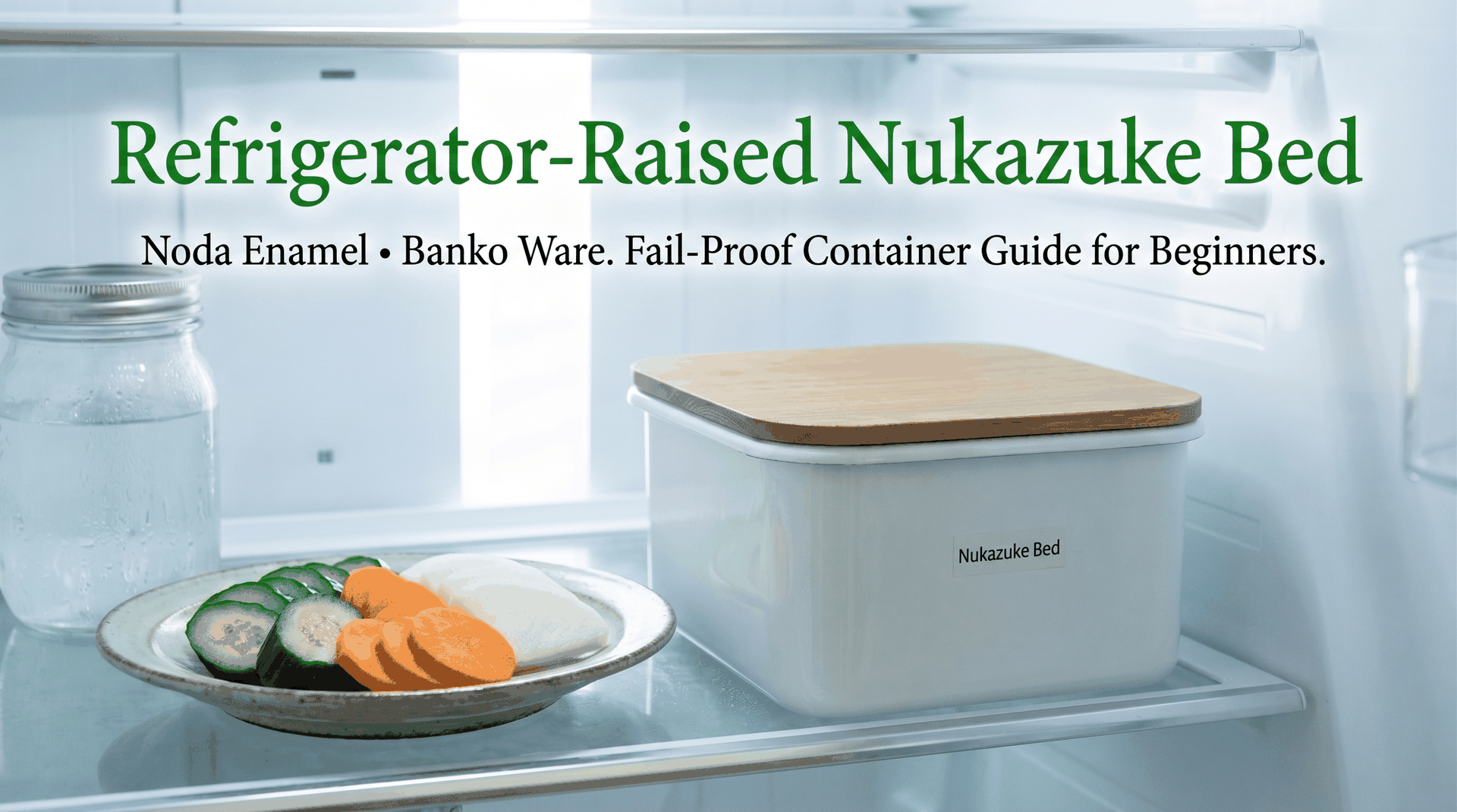 Japanese nukadoko pickling container guide