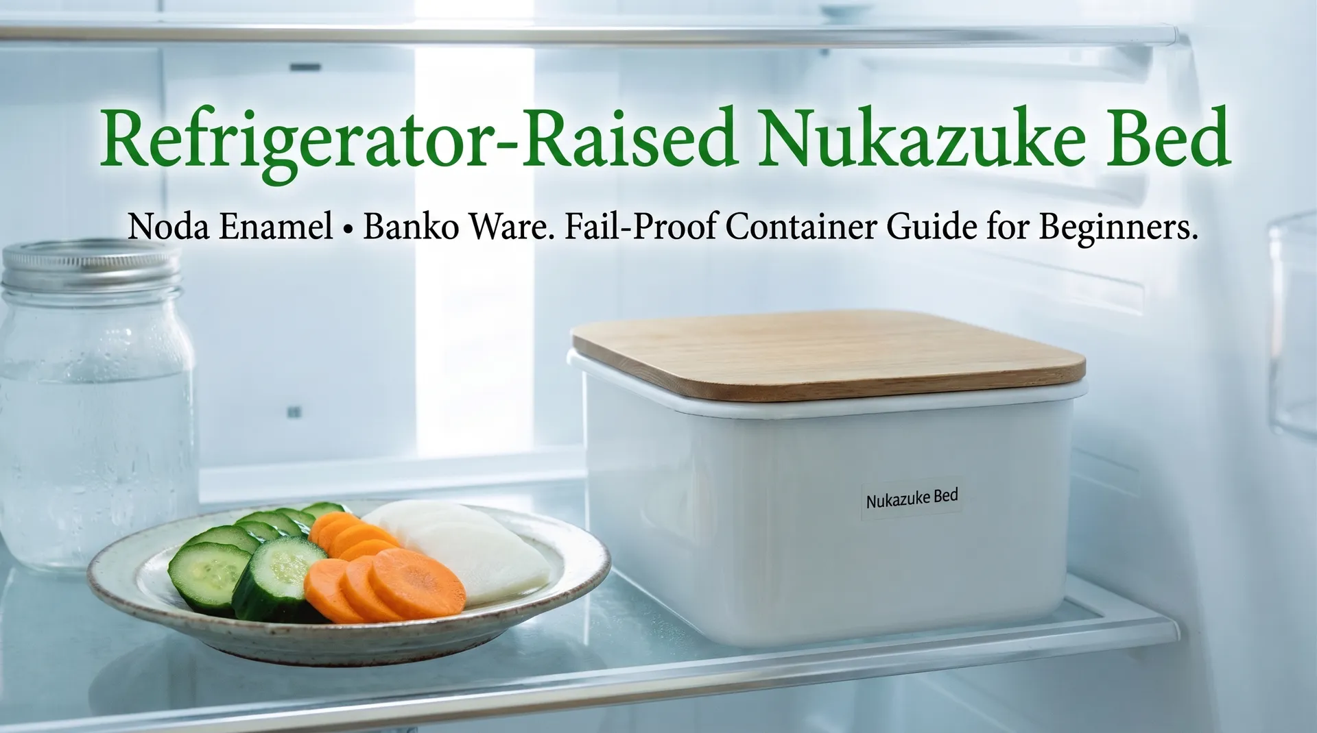 Japanese nukadoko pickling container guide