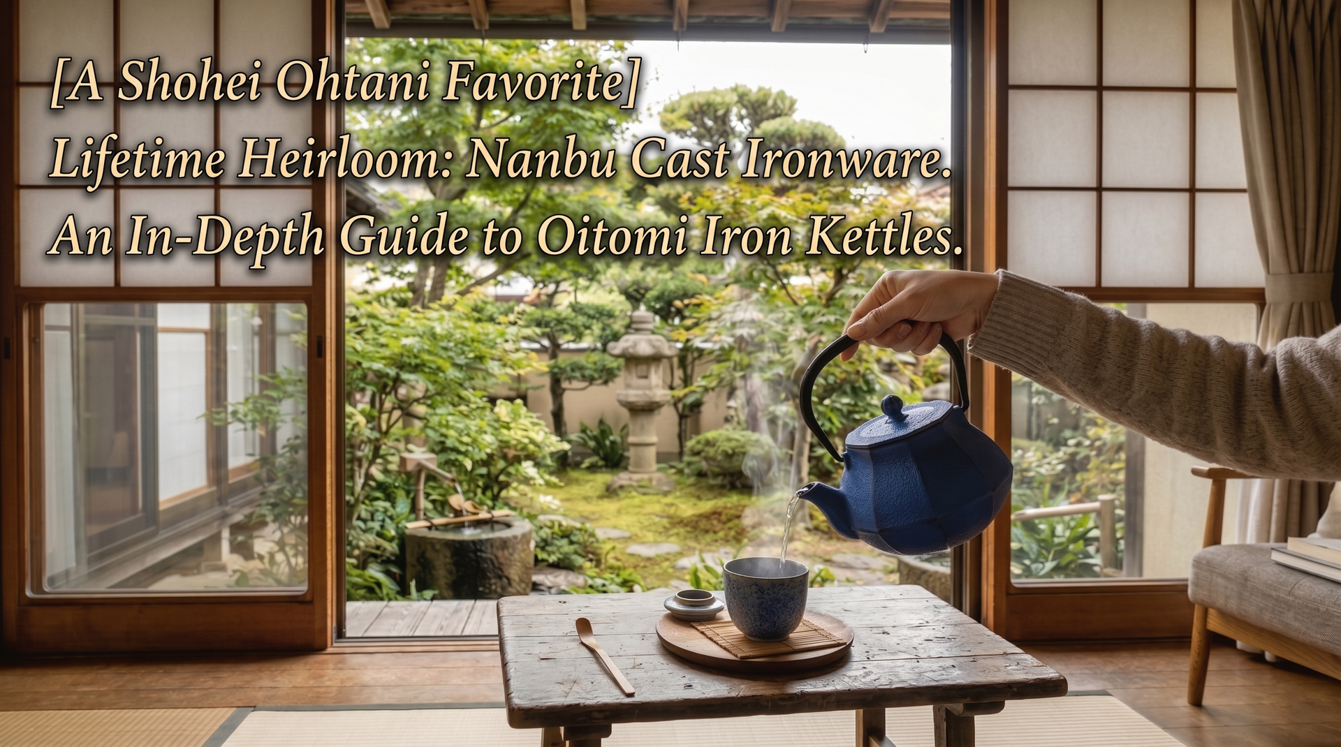 Oitomi coloured cast iron kettles and teapots from Oshu, Iwate