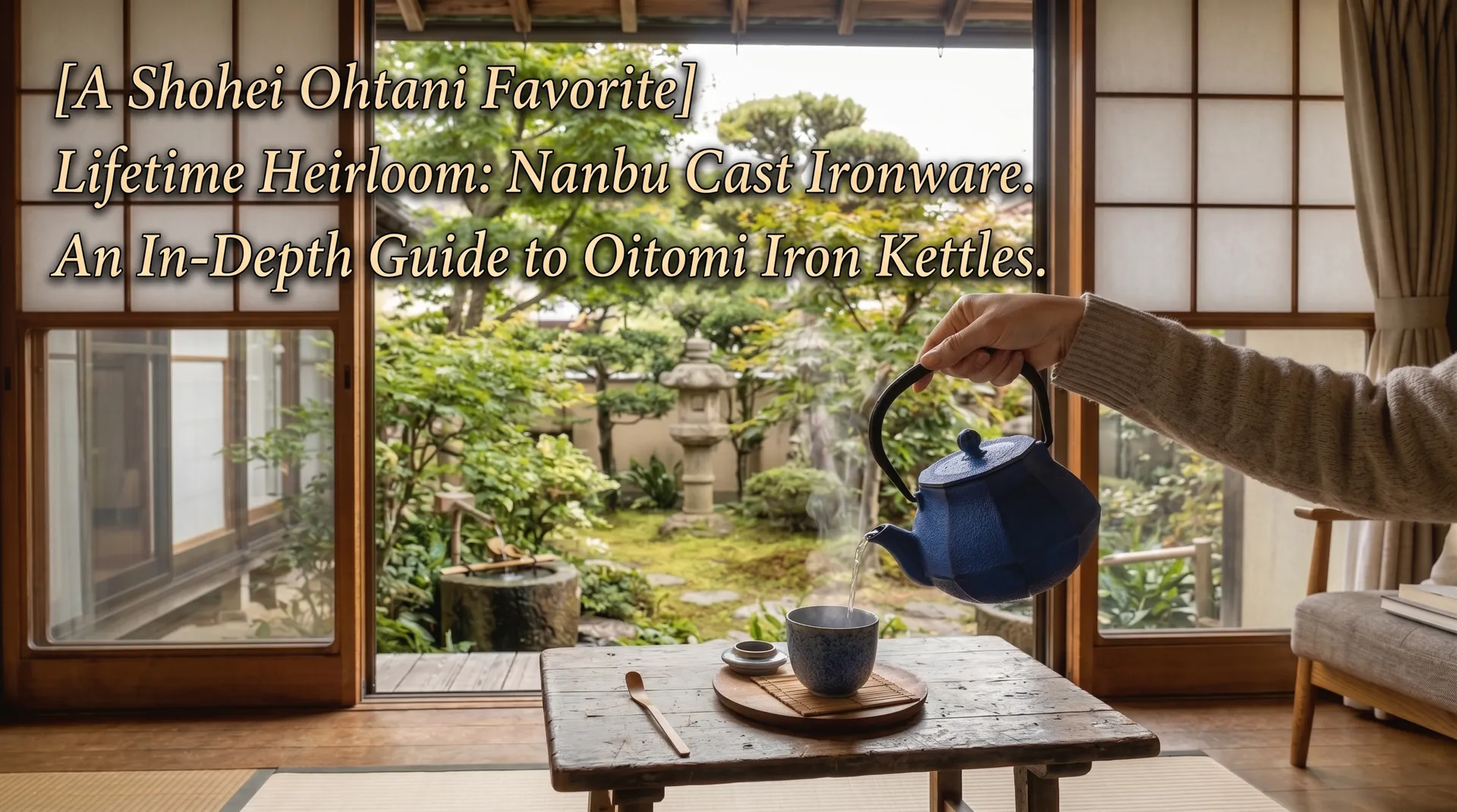 Oitomi coloured cast iron kettles and teapots from Oshu, Iwate