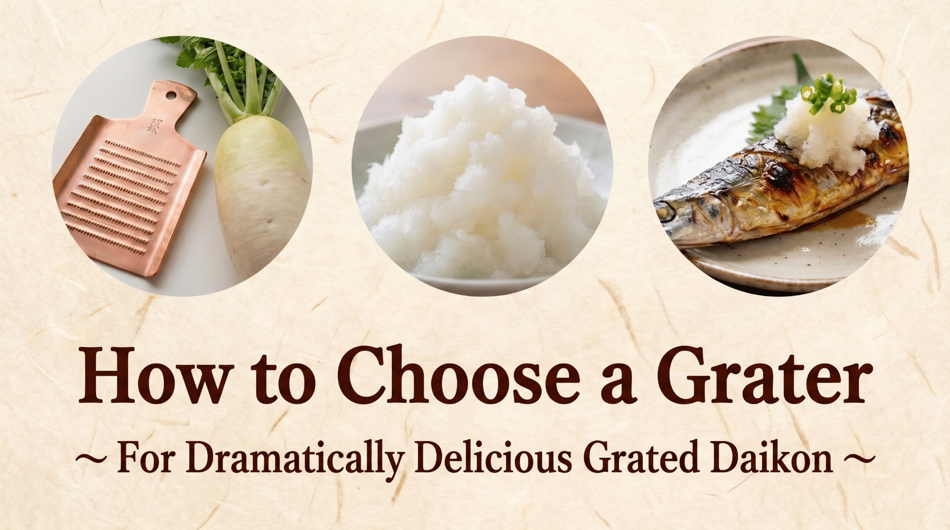 Japanese oroshigane grater guide