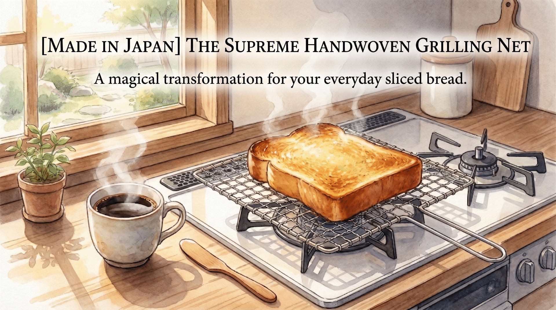 Japanese hand-woven roasting net guide — how to make toast dramatically better