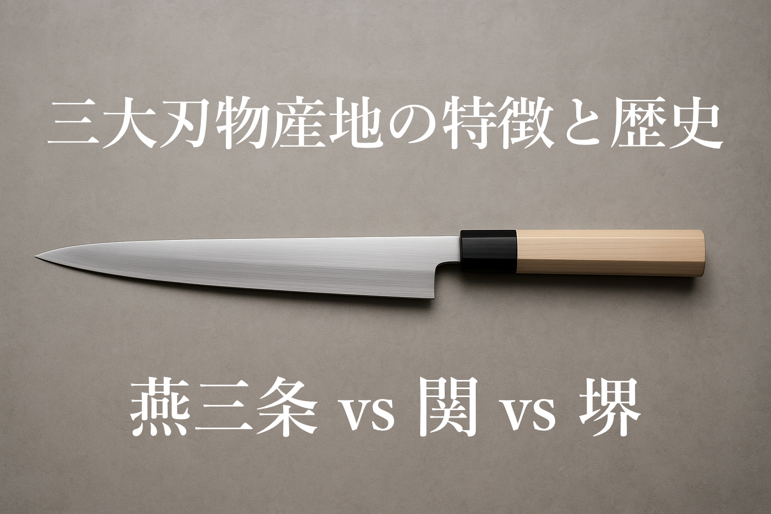 Japan's three knife regions comparison guide
