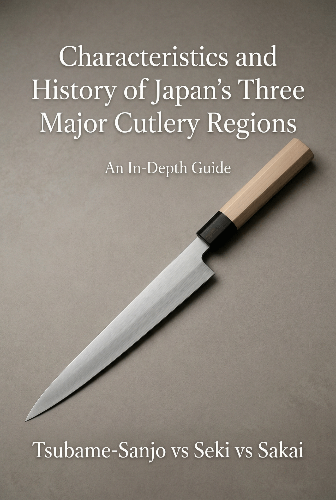 Japan's three knife-making regions — Sakai, Seki, and Tsubame-Sanjo — each with a distinct tradition and craft identity