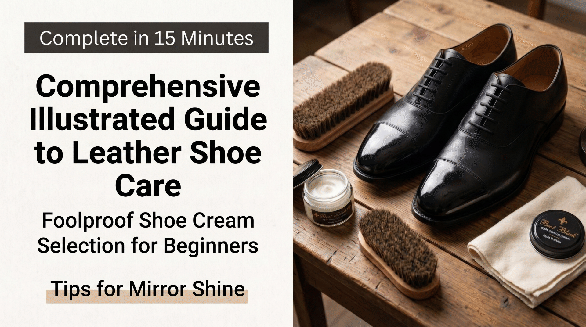 Leather shoe care guide