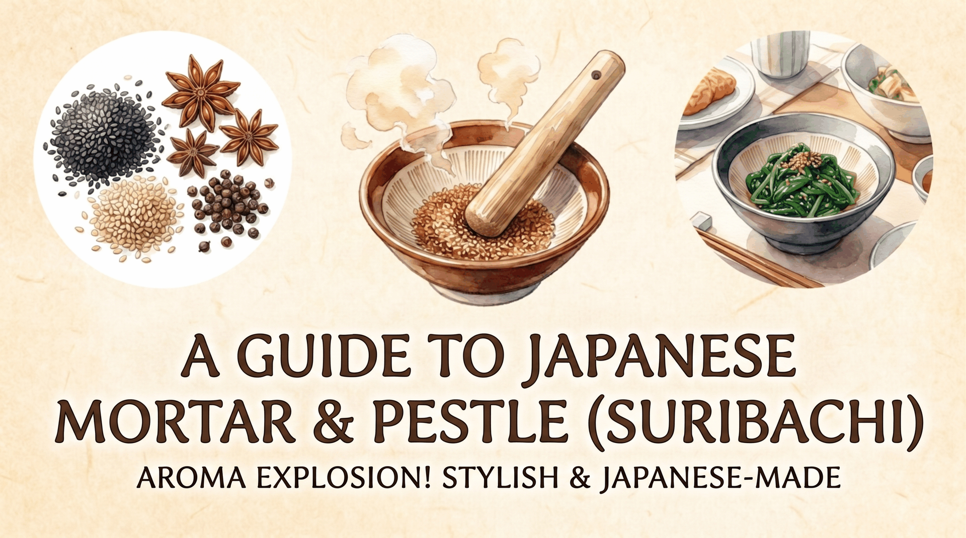 Japanese suribachi mortar guide
