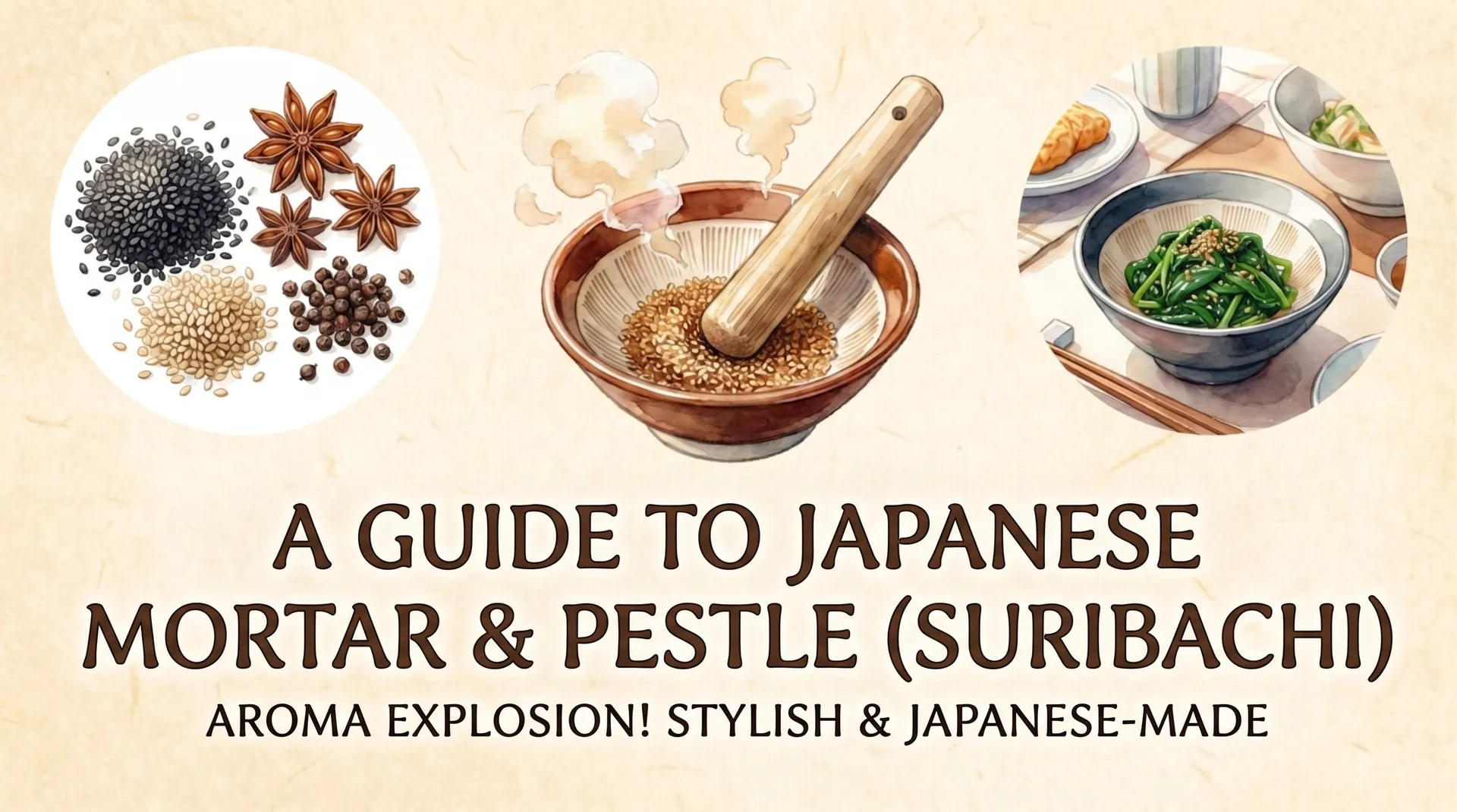 Japanese suribachi mortar and pestle guide
