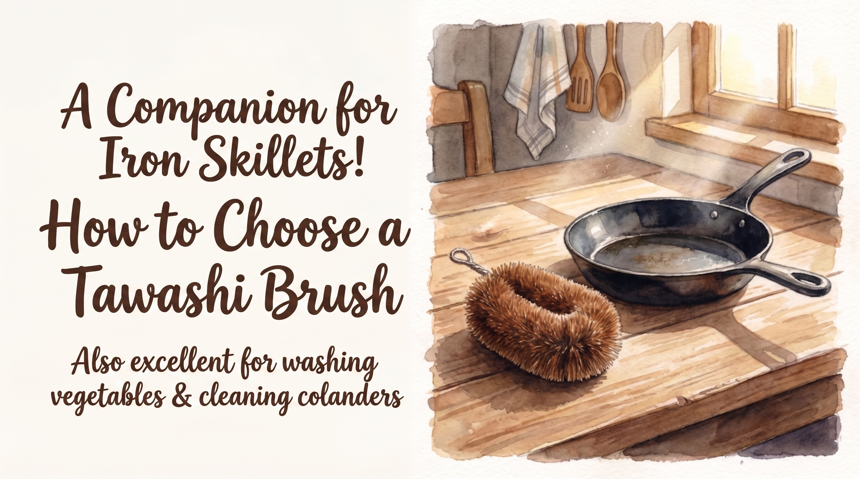 Kamenoko tawashi scrub brush guide
