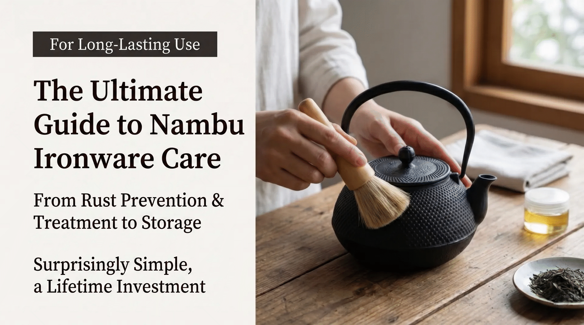Tetsubin iron kettle care guide thumbnail