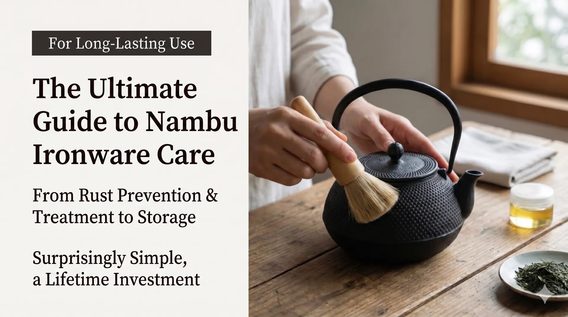 Tetsubin iron kettle care guide