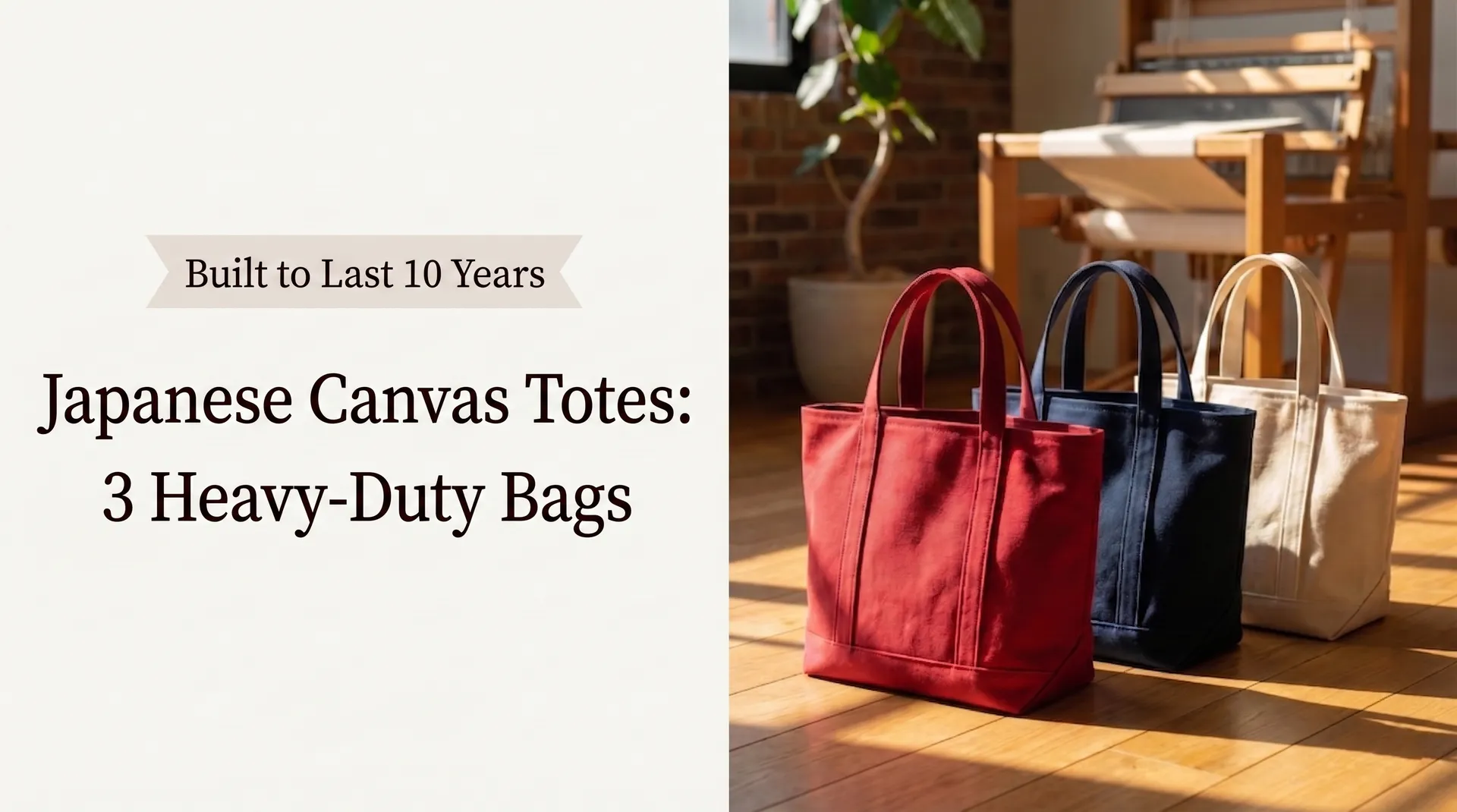 Guide to Japanese canvas bags