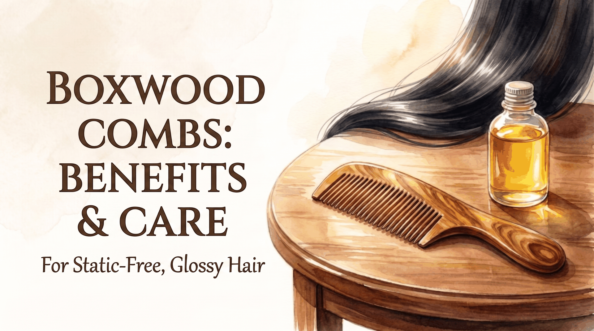 Japanese tsuge boxwood comb guide