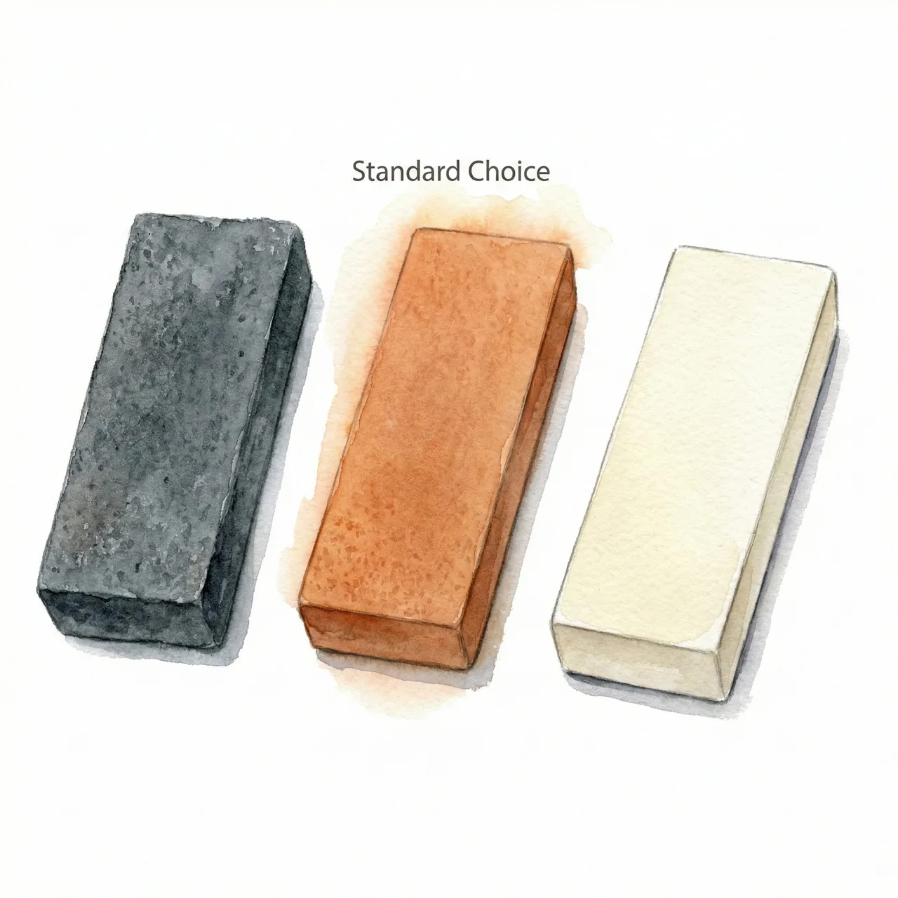 Illustration of different whetstone types and grits for Japanese knife sharpening