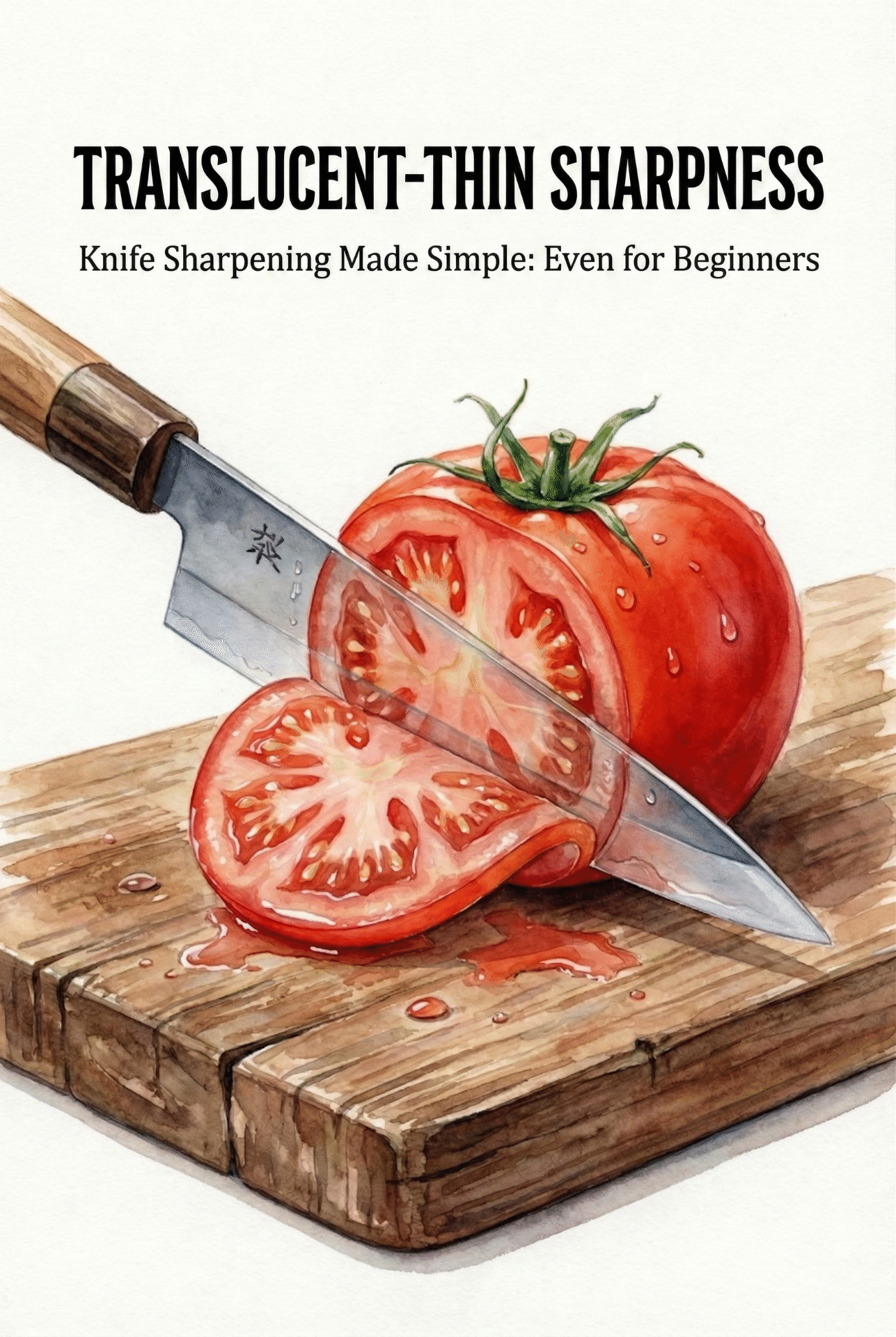 Japanese kitchen knife whetstone sharpening guide summary