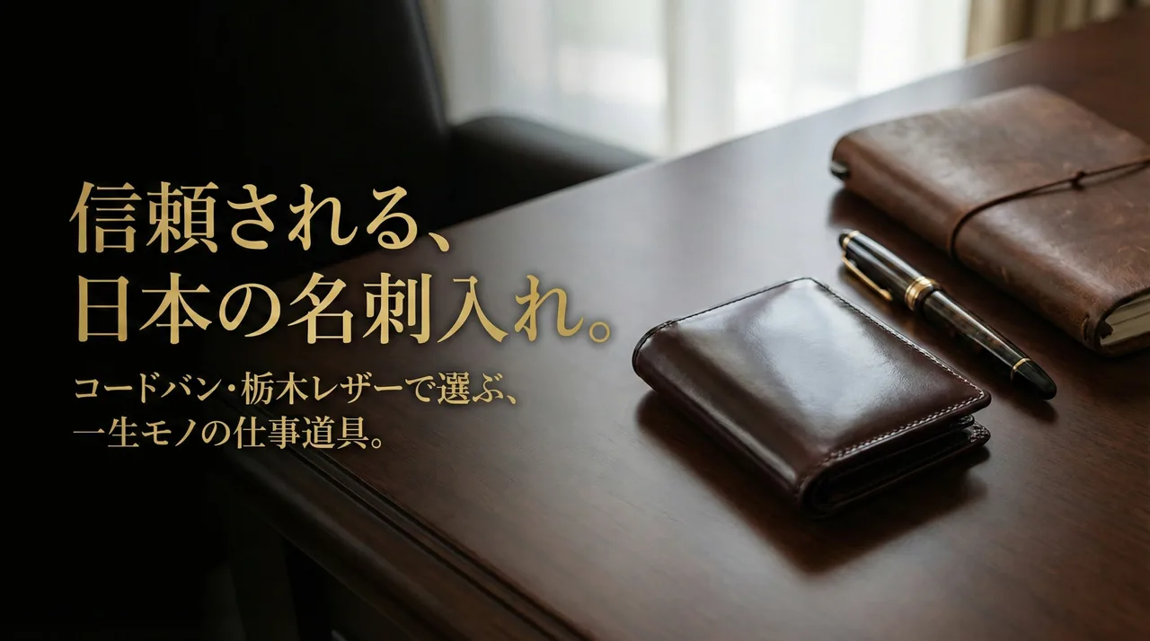 日本製の名刺入れガイド