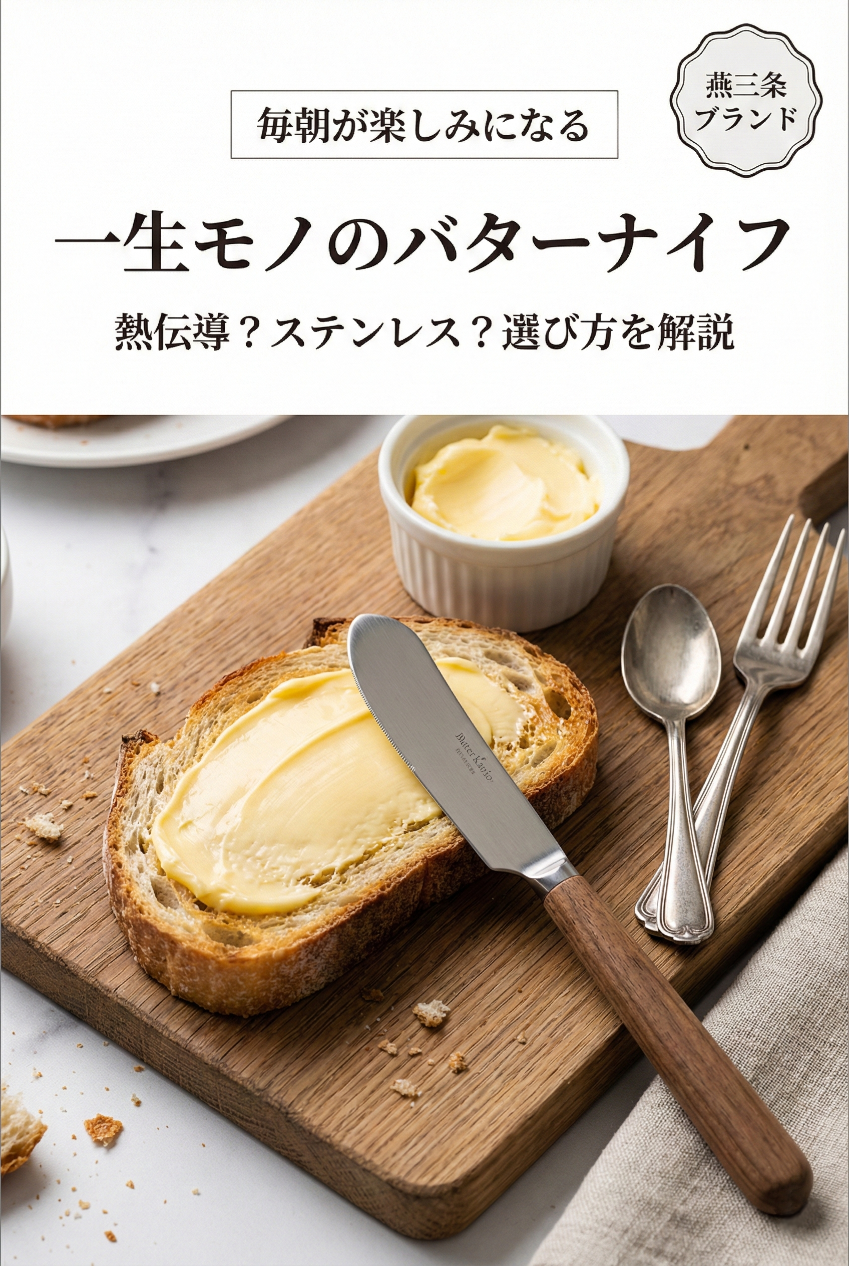 燕三条製の美しいカトラリーセットのイメージ画像