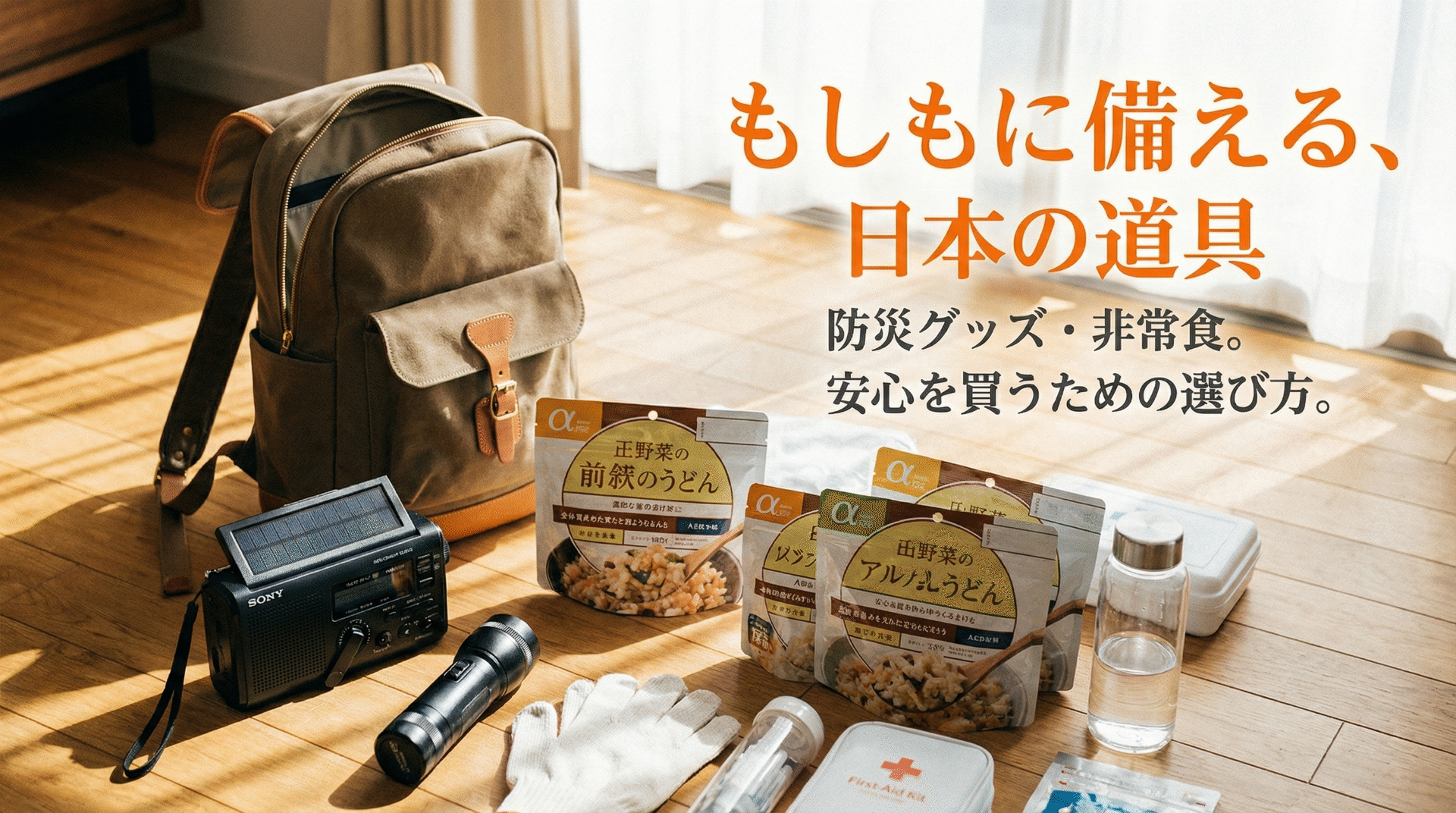 日本製の防災グッズガイド