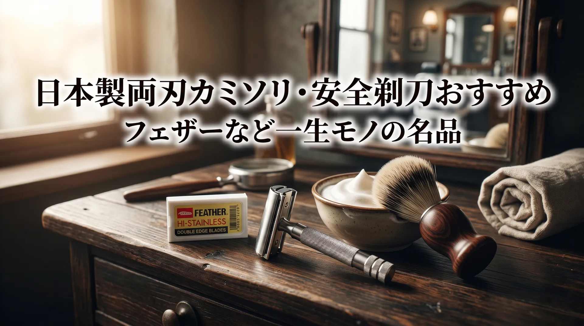 日本製両刃カミソリ・安全剃刀おすすめ｜フェザーなど一生モノの髭剃り！