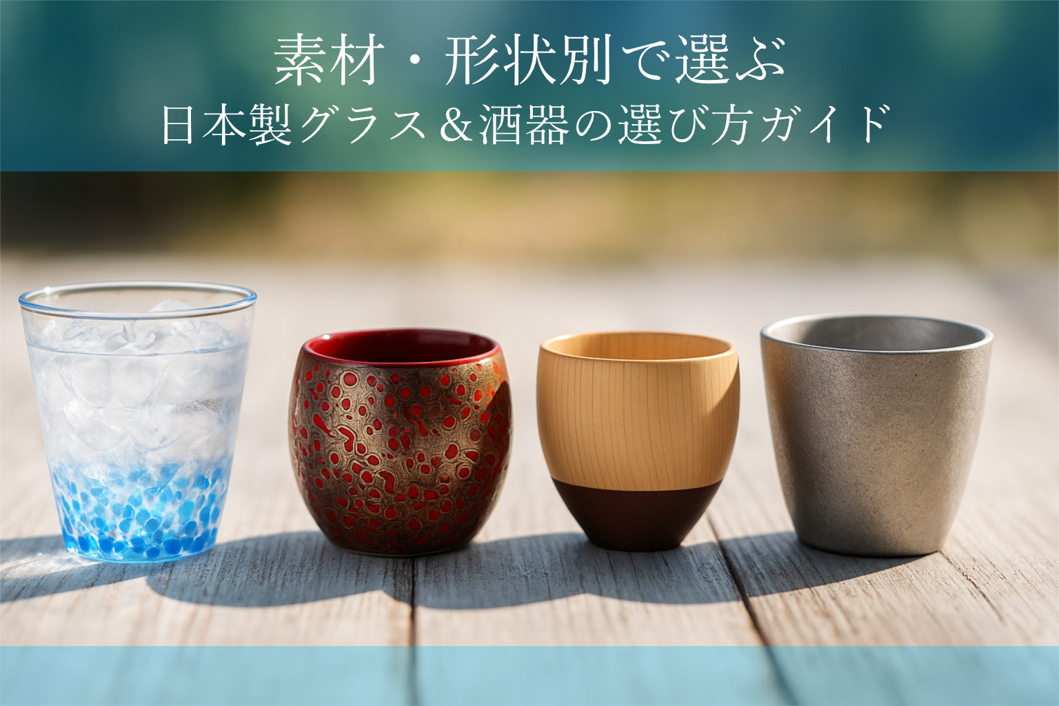 これで失敗しない！素材・形状別で選ぶ、日本製酒器の選び方のサムネイル