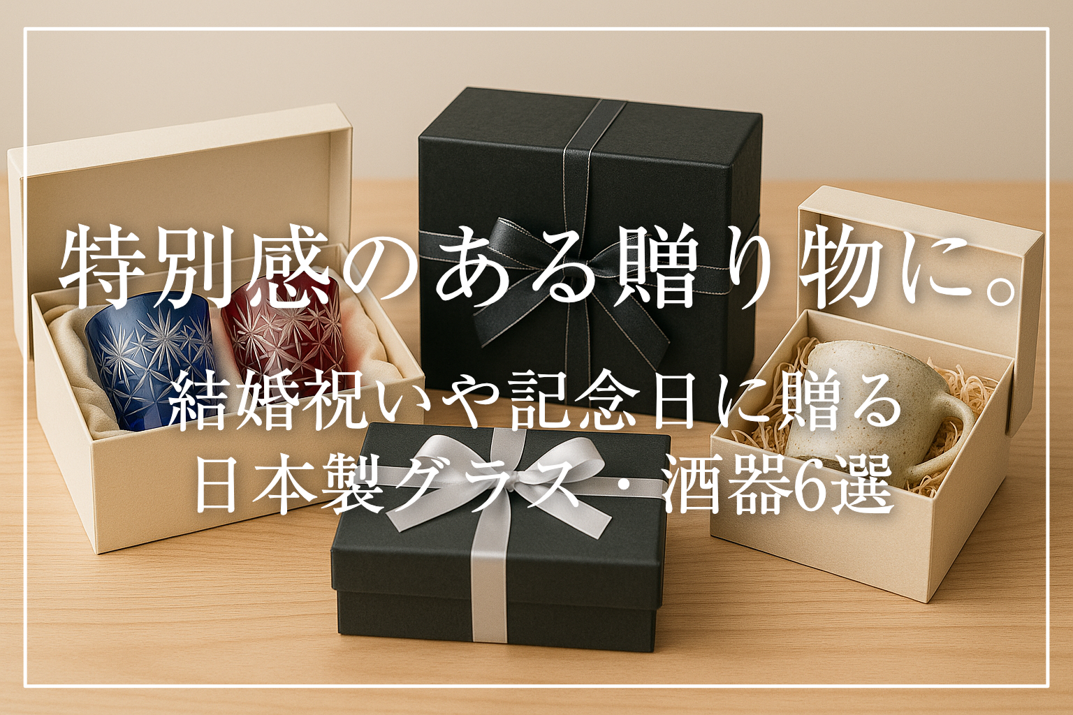 特別感のある贈り物に。結婚祝いや記念日に贈る日本製グラス・酒器6選のサムネイル