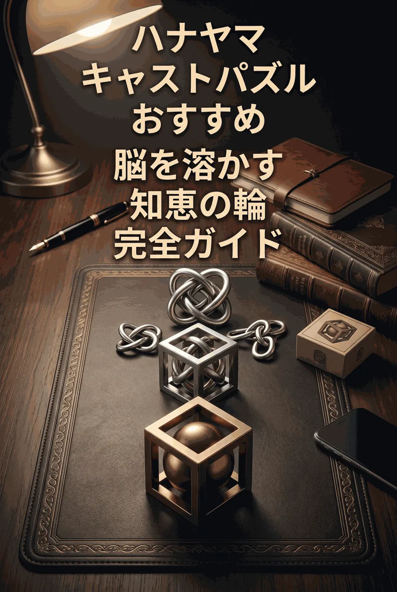 脳のアイコン、電源の切れたスマホ、そしてエレガントな金属パズルのインフォグラフィック