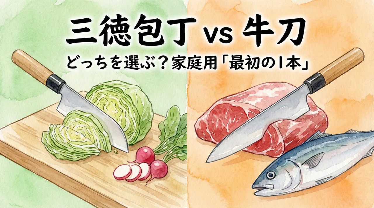 三徳包丁と牛刀の比較ガイド