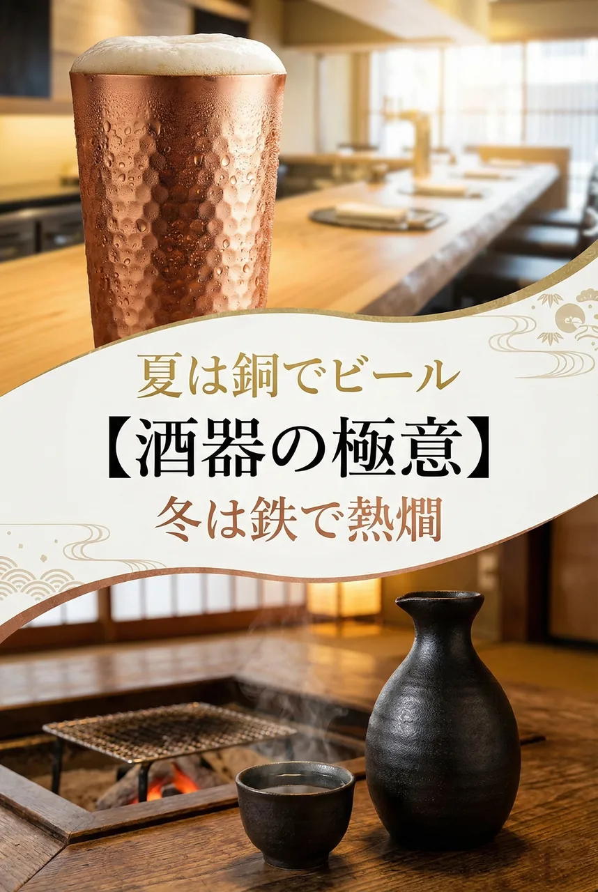【鉄と銅の酒器】ビールは銅、熱燗は鉄！素材で選ぶ一生モノの酒器ガイド