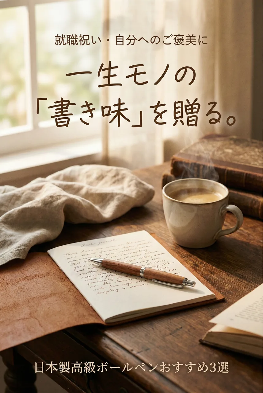 アンティーク調のデスクに置かれた高級ボールペンと、書きかけの手紙。書くことの楽しさを表現したイメージ