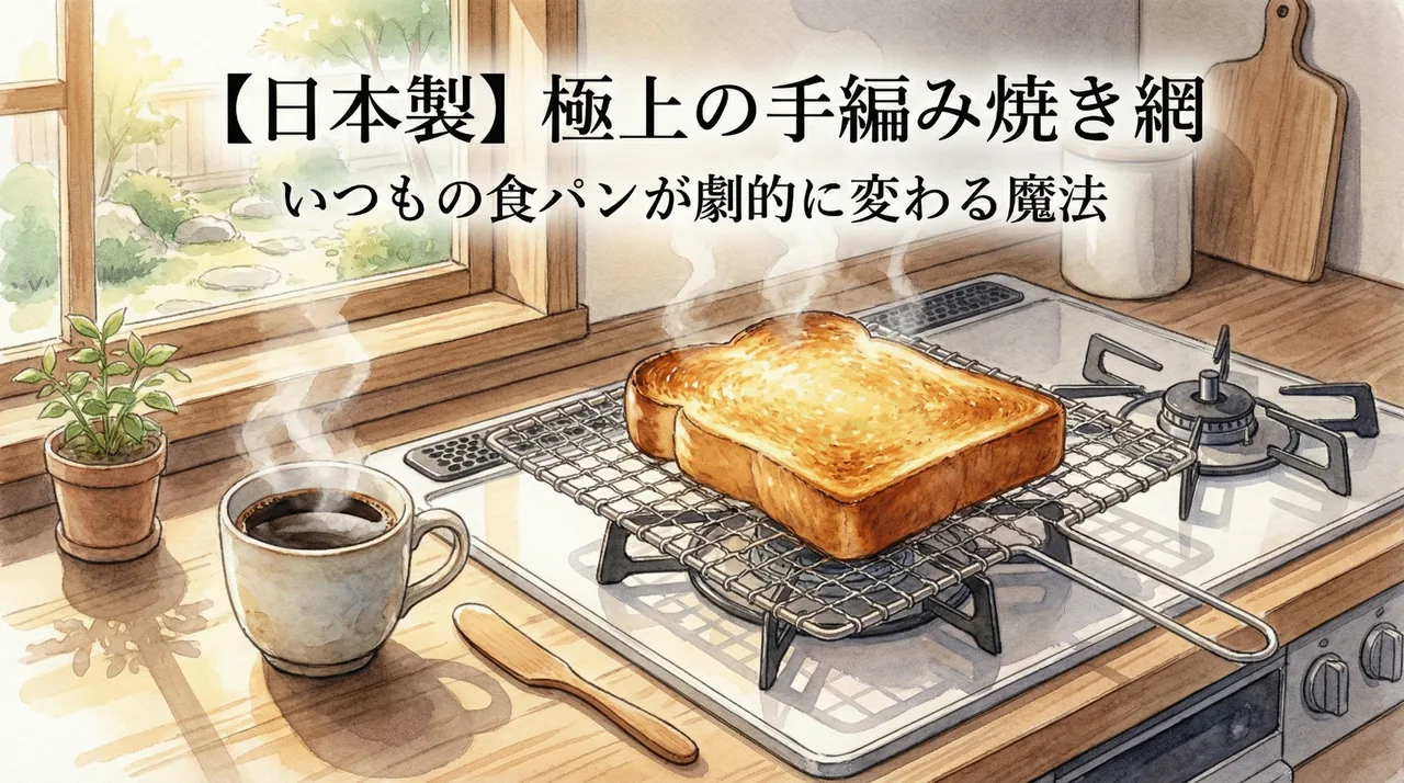 焼き網おすすめ日本製｜手編みでトーストが劇的に美味しくなる魔法