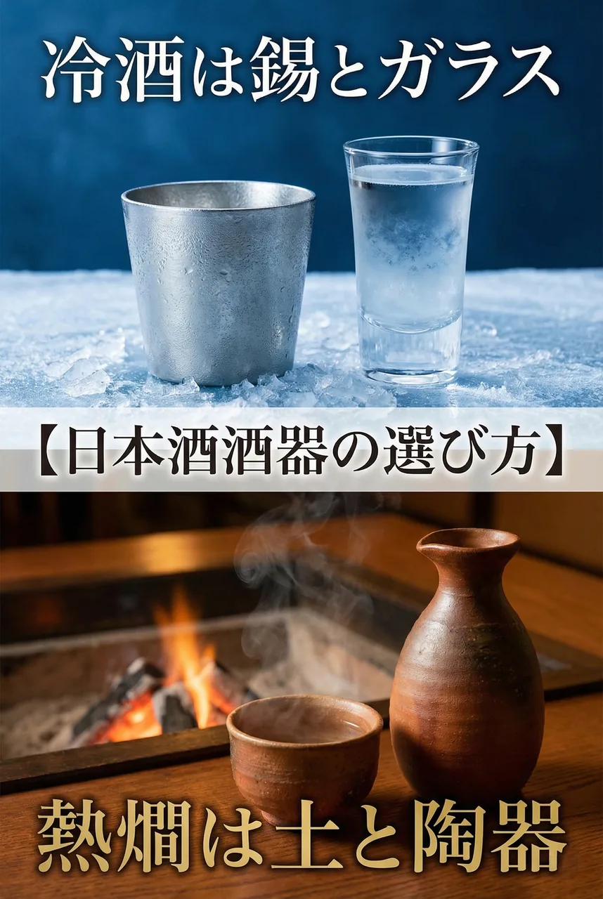【日本酒酒器ガイド】冷酒は錫、熱燗は土。味を変える酒器の選び方まとめ