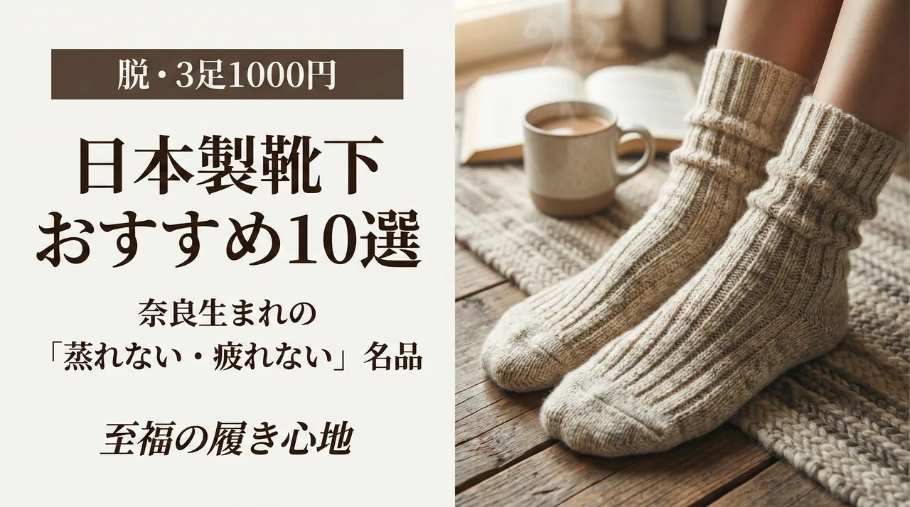 日本製靴下おすすめガイドのサムネイル画像