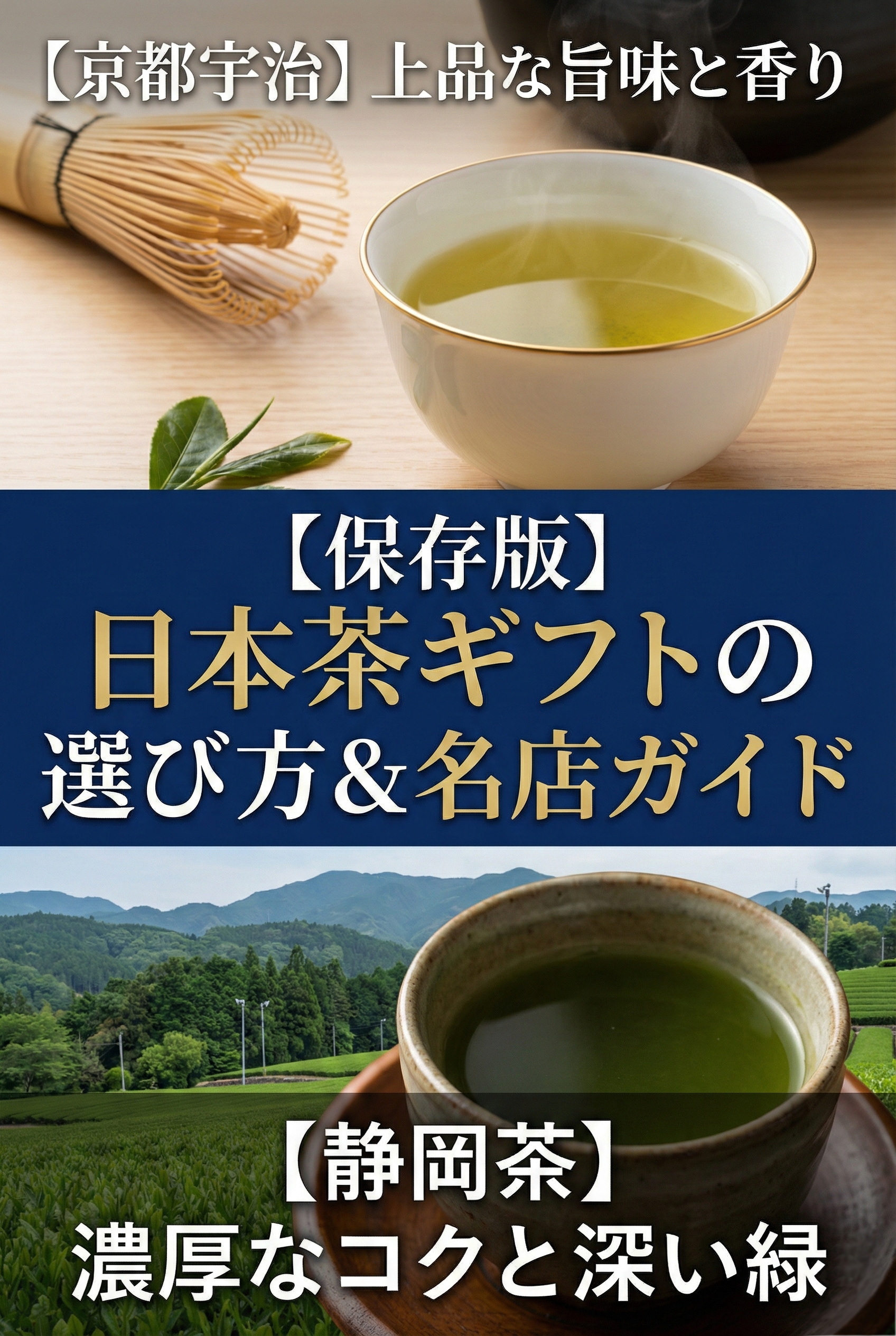急須で丁寧に淹れた日本茶とお茶菓子のイメージ画像
