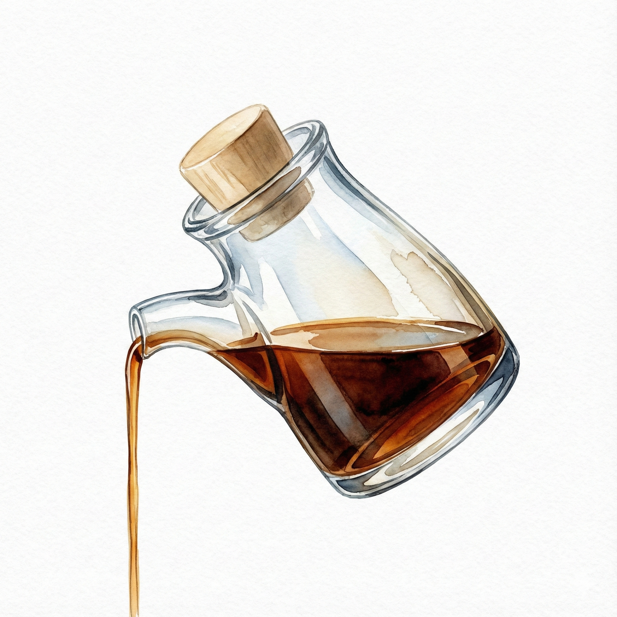 液だれしない醤油差しのイラスト