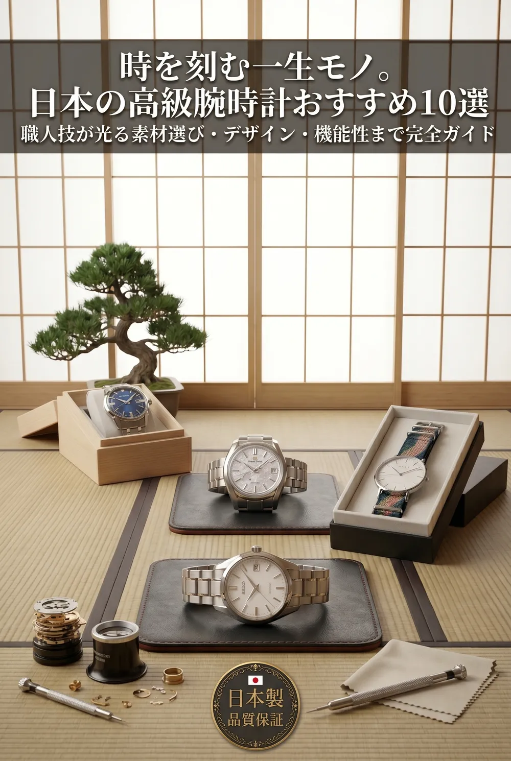 袖口から覗く美しい金属製の腕時計で、時刻を確認しているスタイリッシュな腕元の様子