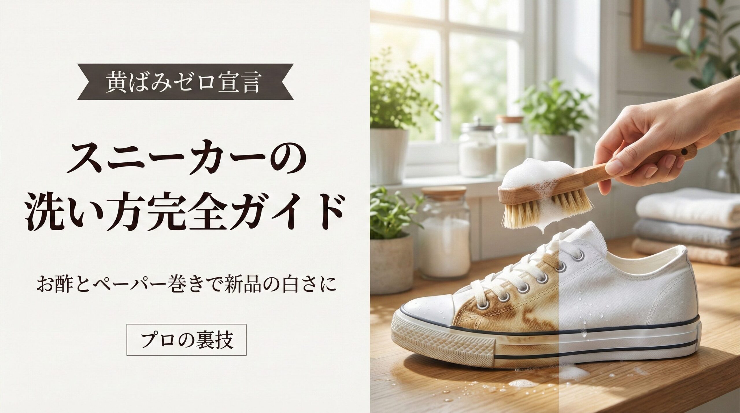 白い スニーカー 洗い 方