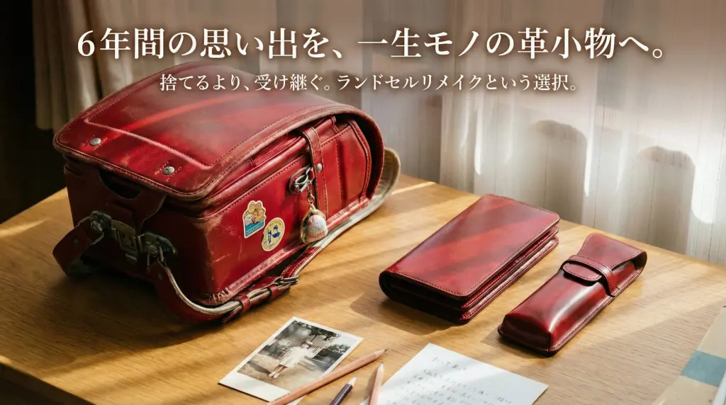 財布 ランドセルリメイク セット ランドセルリメイク 二つ折り財布3点